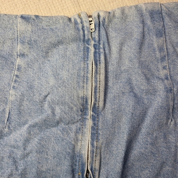 Urban Outfitters BDG Rebecca Lace Up Denim Skirt Size Small High Waist Zip Up - Picture 8 of 11